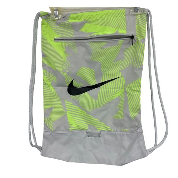 Nike Drawstring Backpack neon Water Bottle cinch top graphic print - Picture 4 of 9